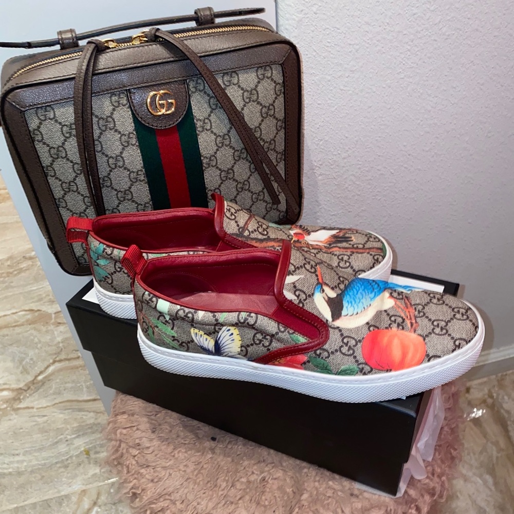 SOLD!! 🥳🎉HP🥳🎉Gucci slip on Dublin’s Tian GG - Picture 4 of 10